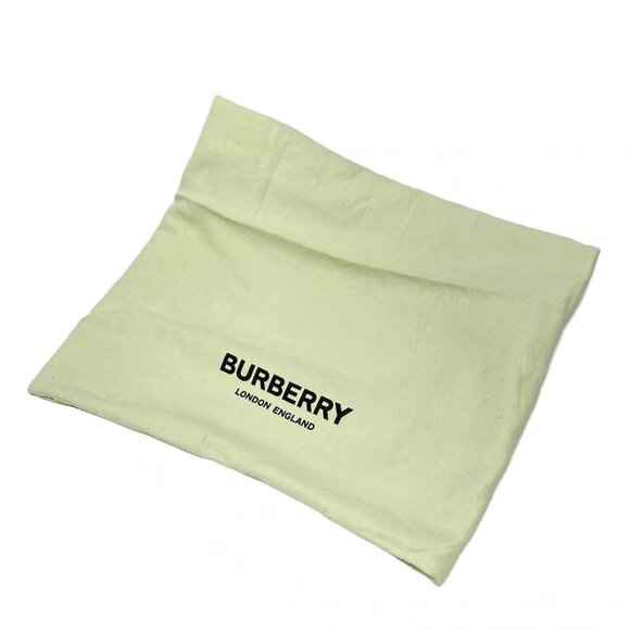 Burberry 8041255 Light Blue Black Canvas Leather Shoulder Bag - Picture 8 of 15